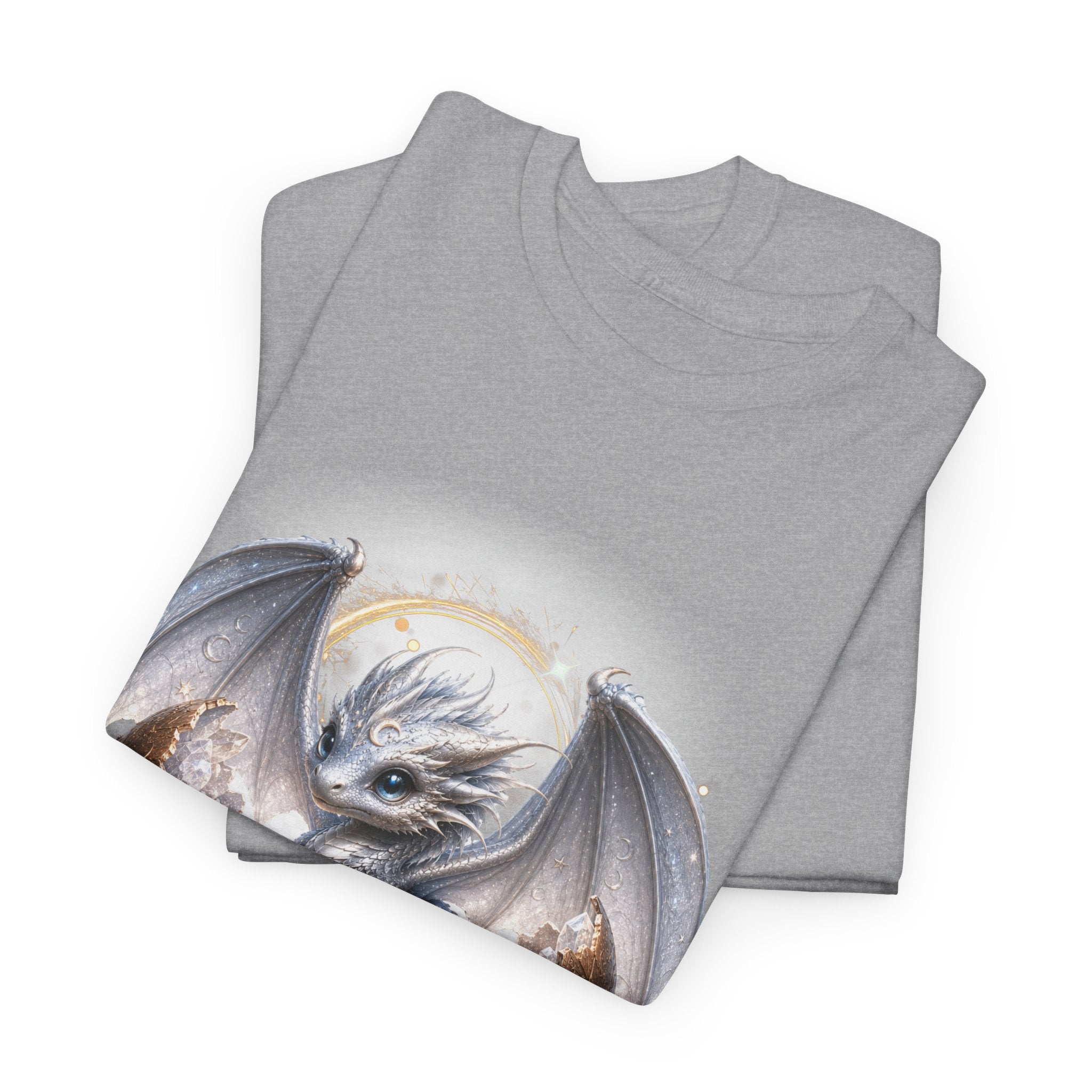 Fantasy Baby Dragon T‑Shirt — Cute Sleeping Dragon Illustration Tee