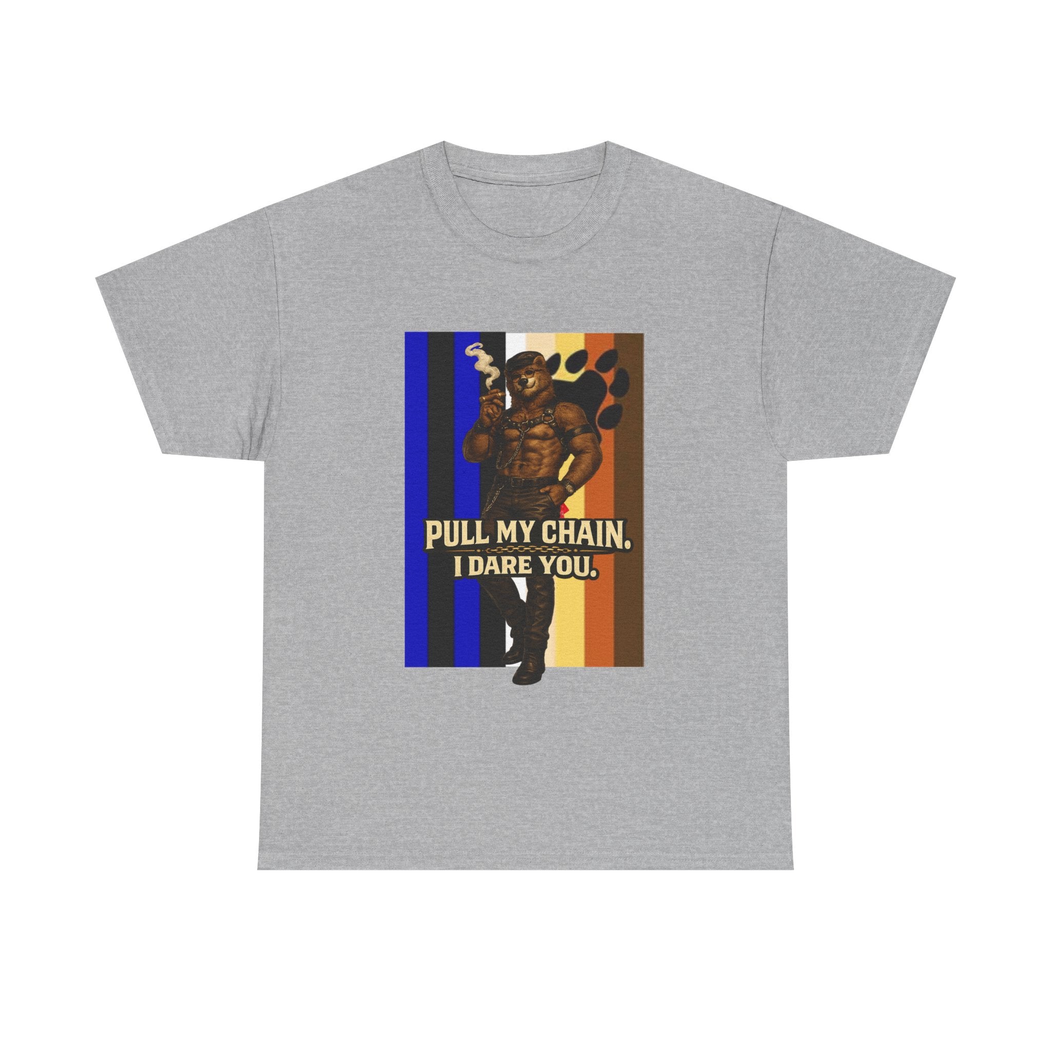 Pull My Chain Tee — Bold Retro Muscle Graphic T-Shirt