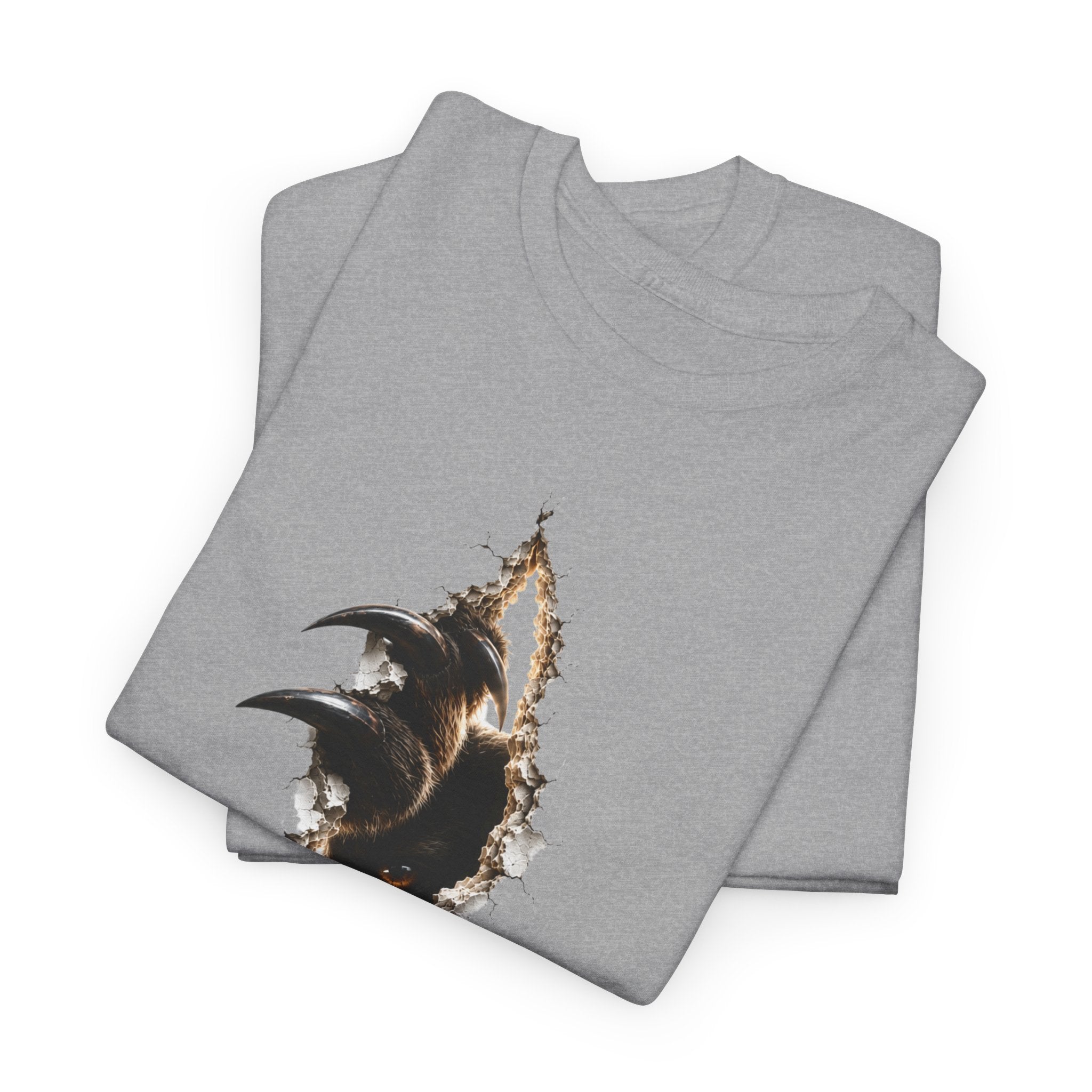 Bear Ripped Tee — Scarey Bear ripping through the shirt.Graphic T-Shirt