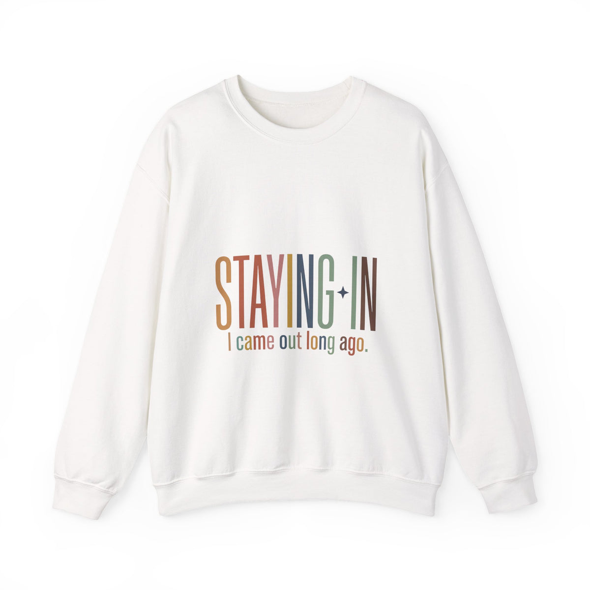 Staying In slogan crewneck Sweatshirt | Homebody cozy loungewear