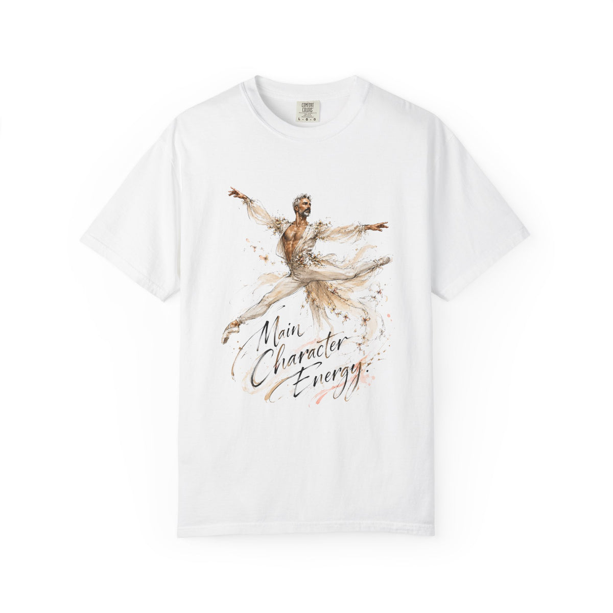 Ballet Dancer Watercolor T-Shirt — "Main Character Energy" Graphic Tee