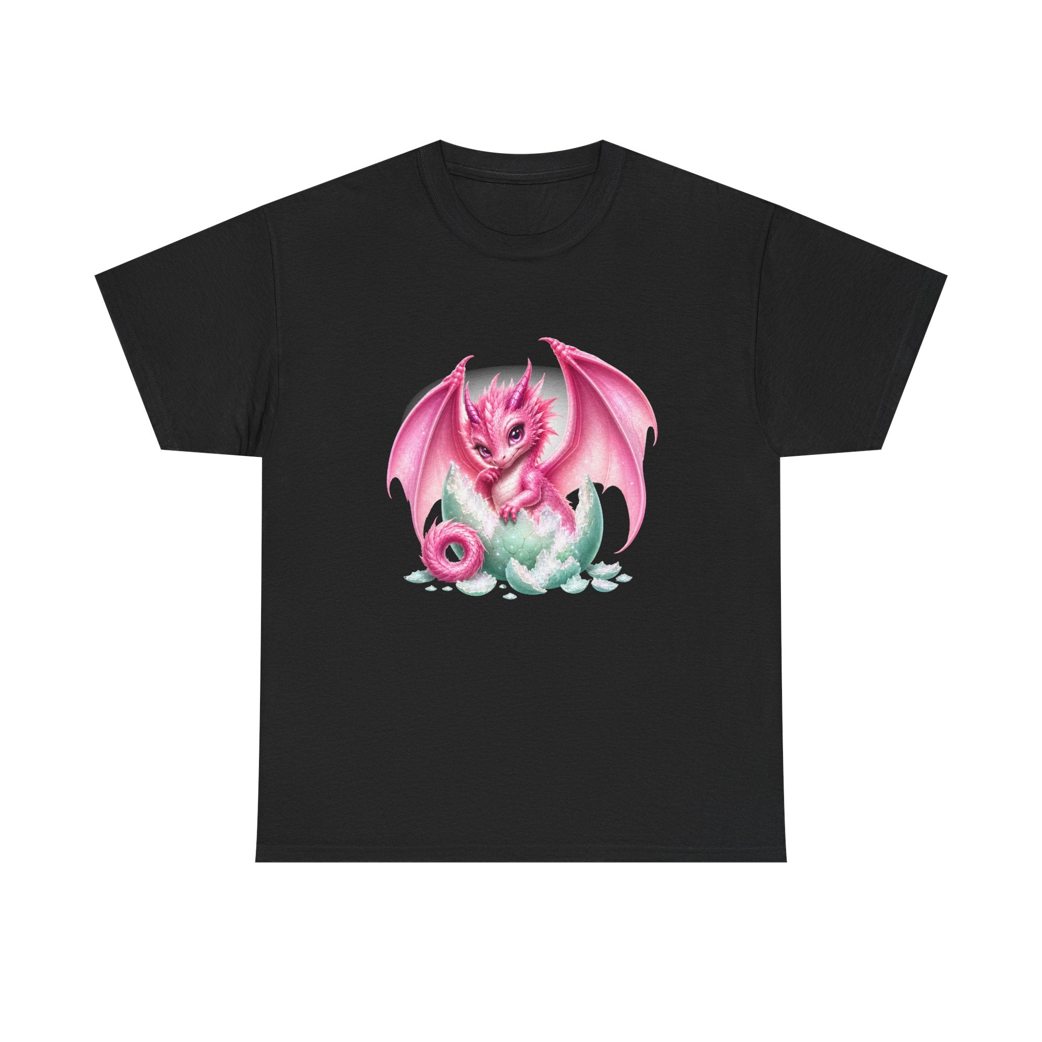Pink Baby Dragon T-Shirt — Cute Fantasy Dragon Graphic Tee