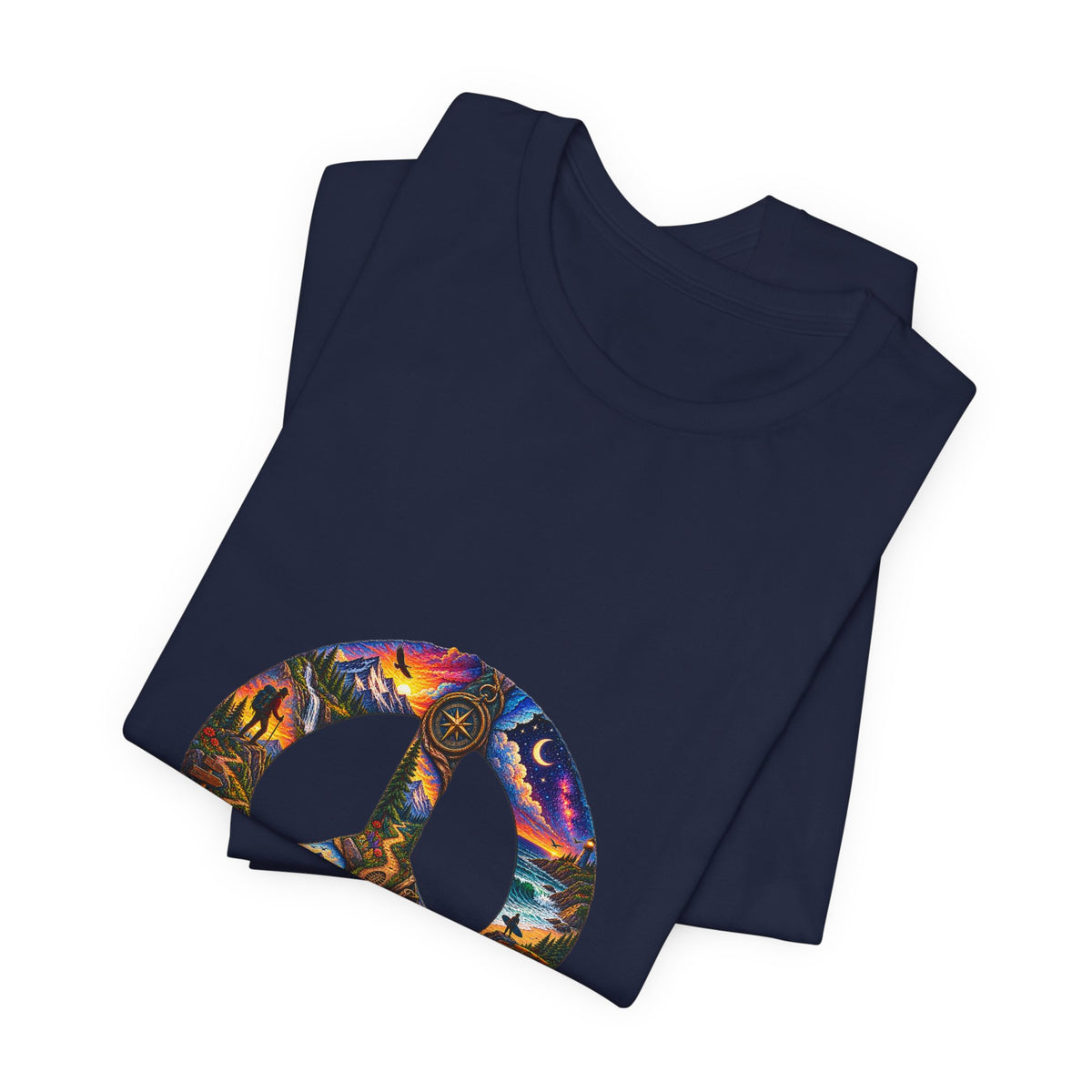 Peace Sign Tie-Dye T-Shirt — Retro Hippie Graphic Tee