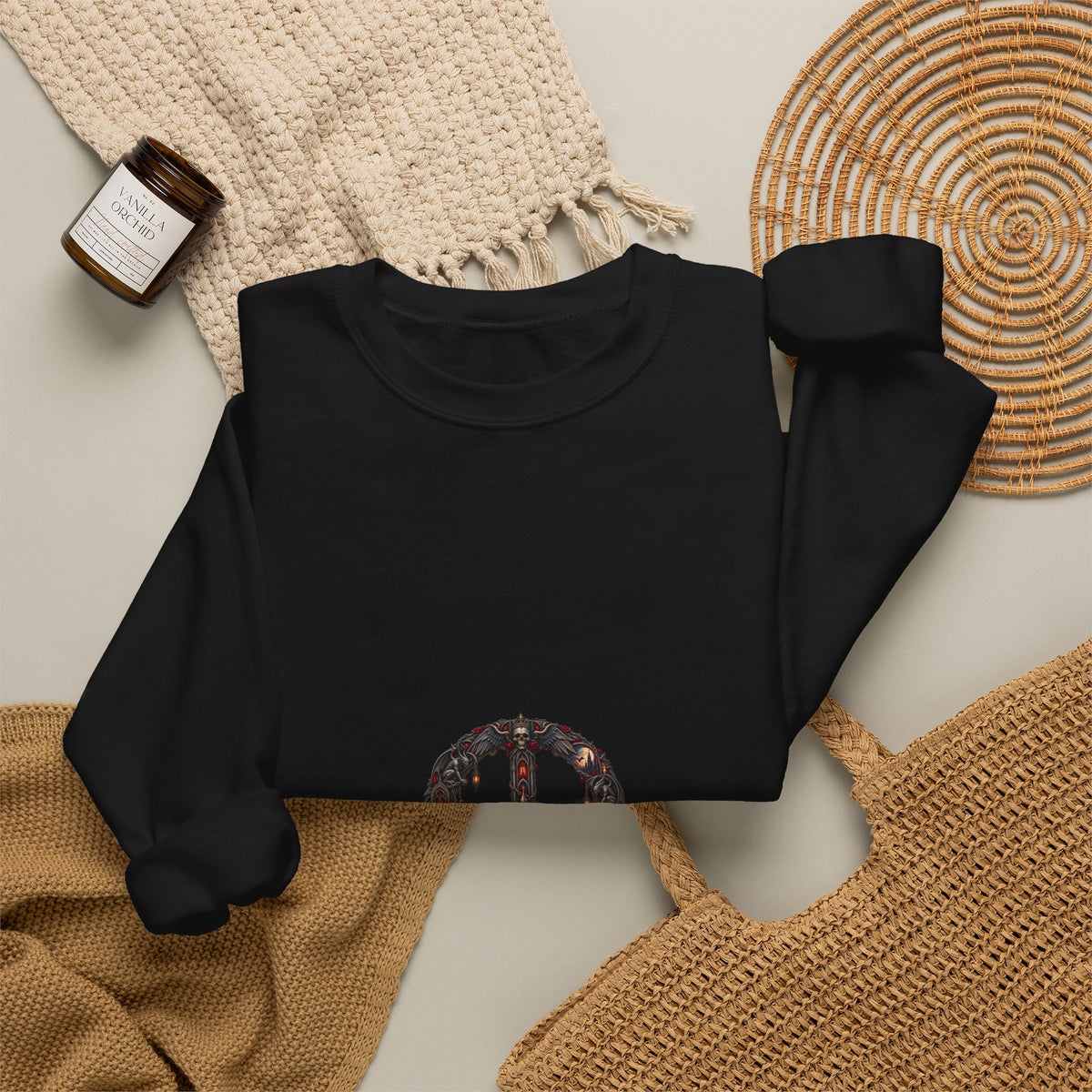 Peace Sign Crewneck Sweatshirt — Vintage Floral Peace Symbol Graphic