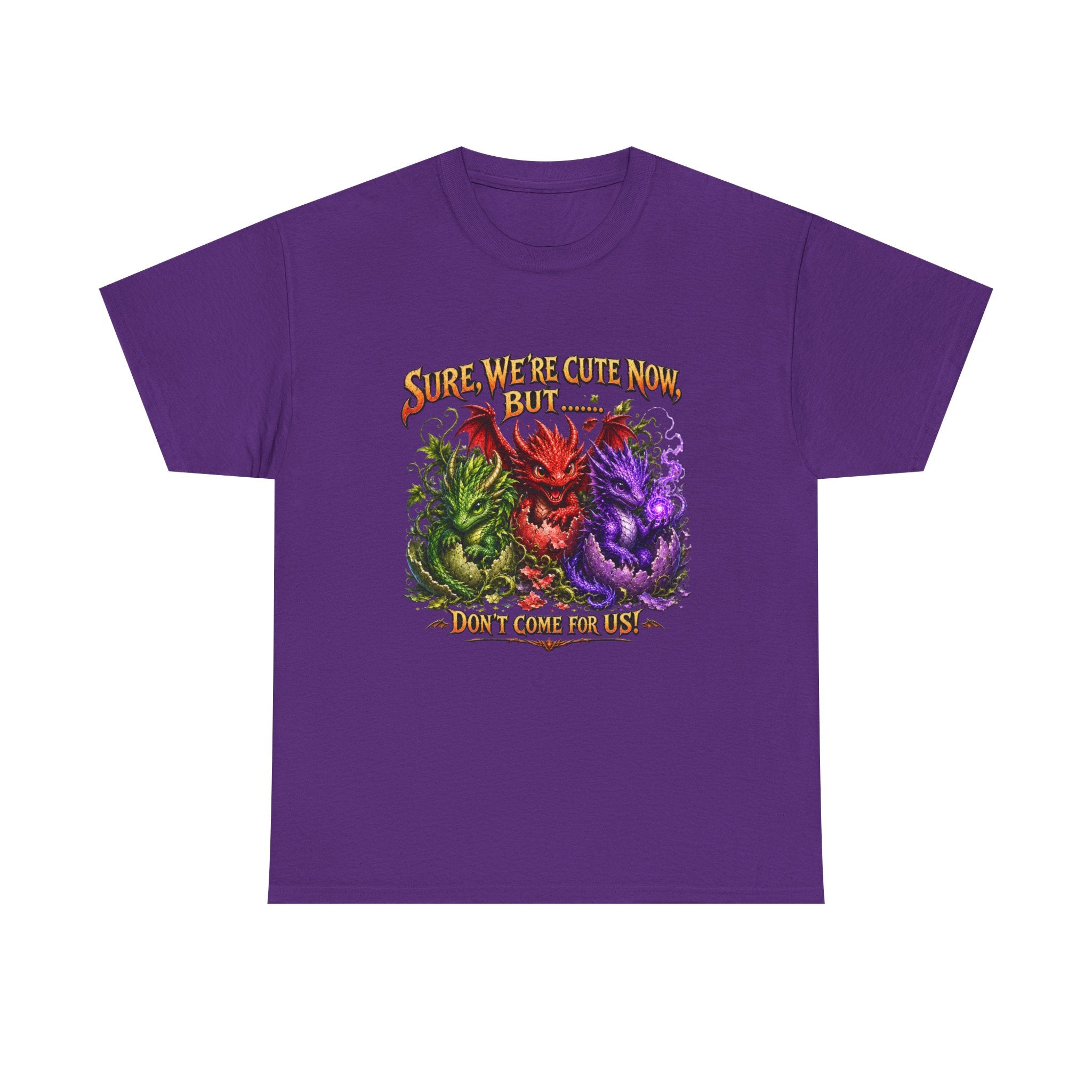 Cute Monster Trio T-Shirt – "Sure We’re Cute Now… Don’t Come For Us" Graphic Tee