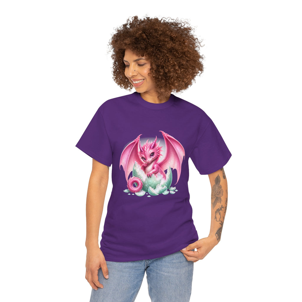 Pink Baby Dragon T-Shirt — Cute Fantasy Dragon Graphic Tee