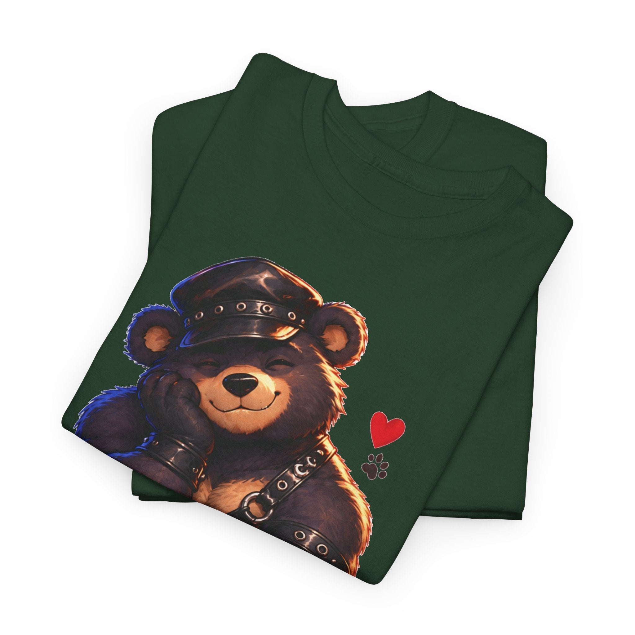 Leather Bear Graphic Tee — Cute Biker Teddy Shirt. Bears and leather men, Bears t-shirt