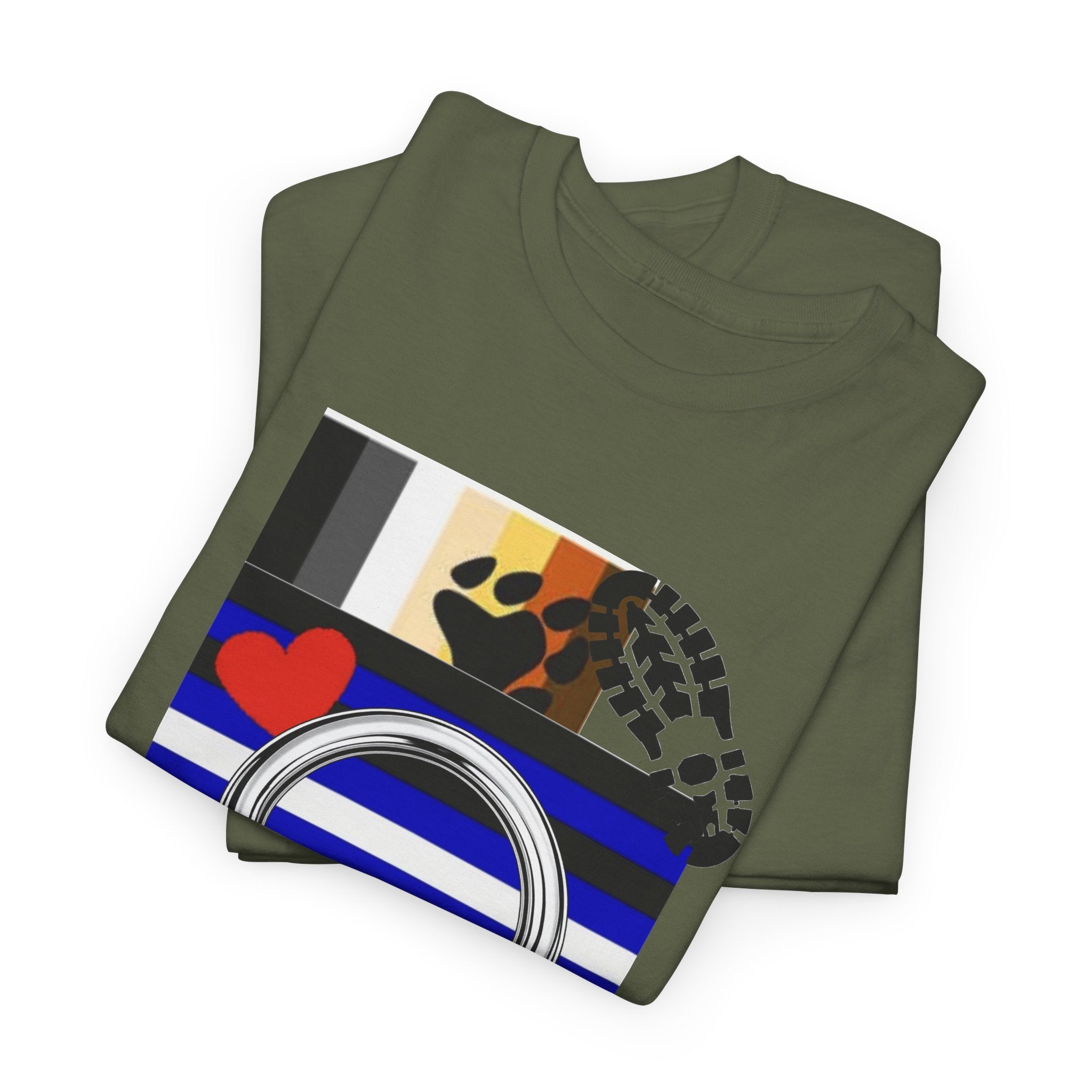 Awareness Ribbon & Pride Flag Graphic Tee