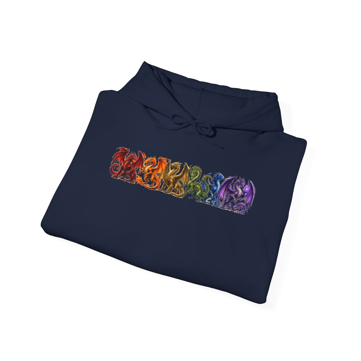 Hoodie — Rainbow Floral Foxes Graphic Pullover