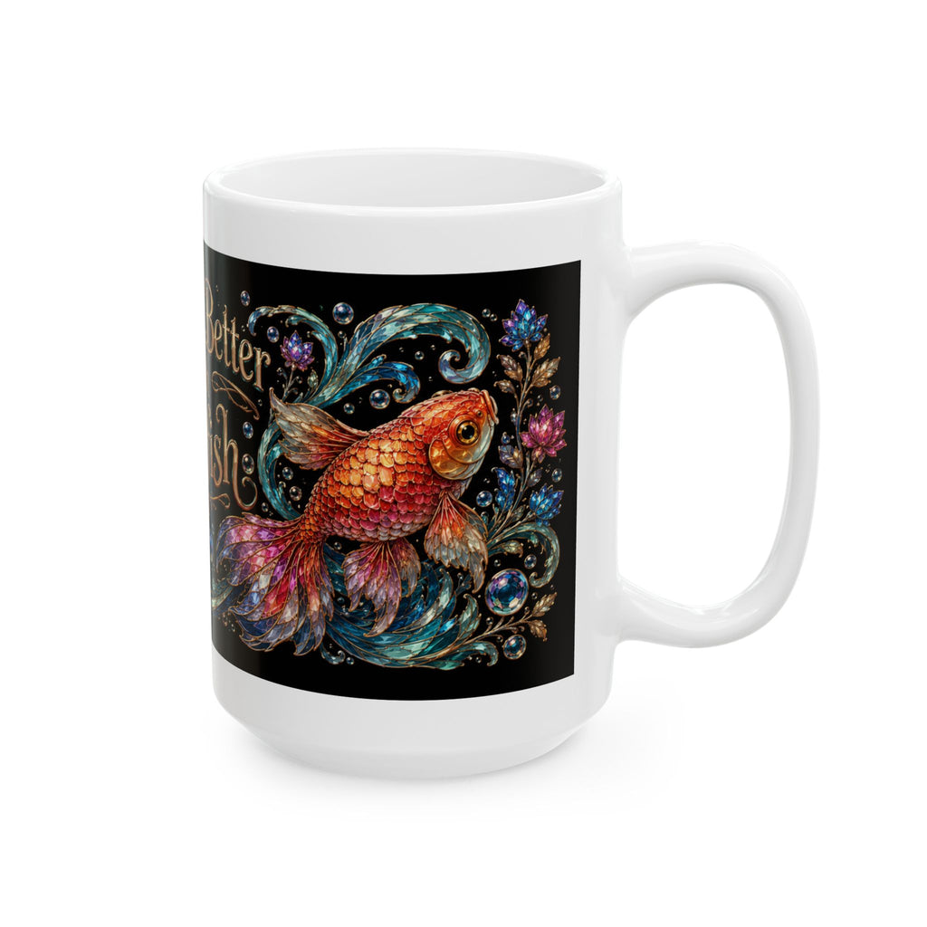 Goldfish Lover Coffee Mug — “Life Is Better With Goldfish” Ceramic Mug (11oz & 15oz)