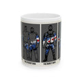 Wrestler Evolution Ceramic Mug — 'The Stocky Duo' & 'The Burly Man' Illustrated Coffee Cup (11oz/15oz)