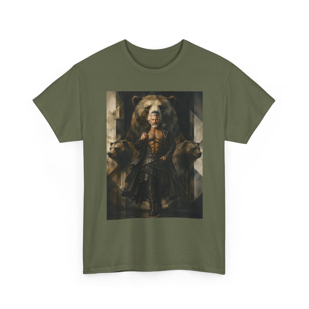 Viking Warrior Art Tee. Bear T-shirt. Bear men.