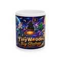Tiny Wooden Big Strategy Board Game Ceramic Mug — Gamer Coffee Cup (11oz/15oz)