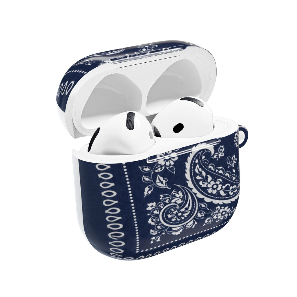 Navy Bandana AirPod Case — Classic Timeless Pattern
