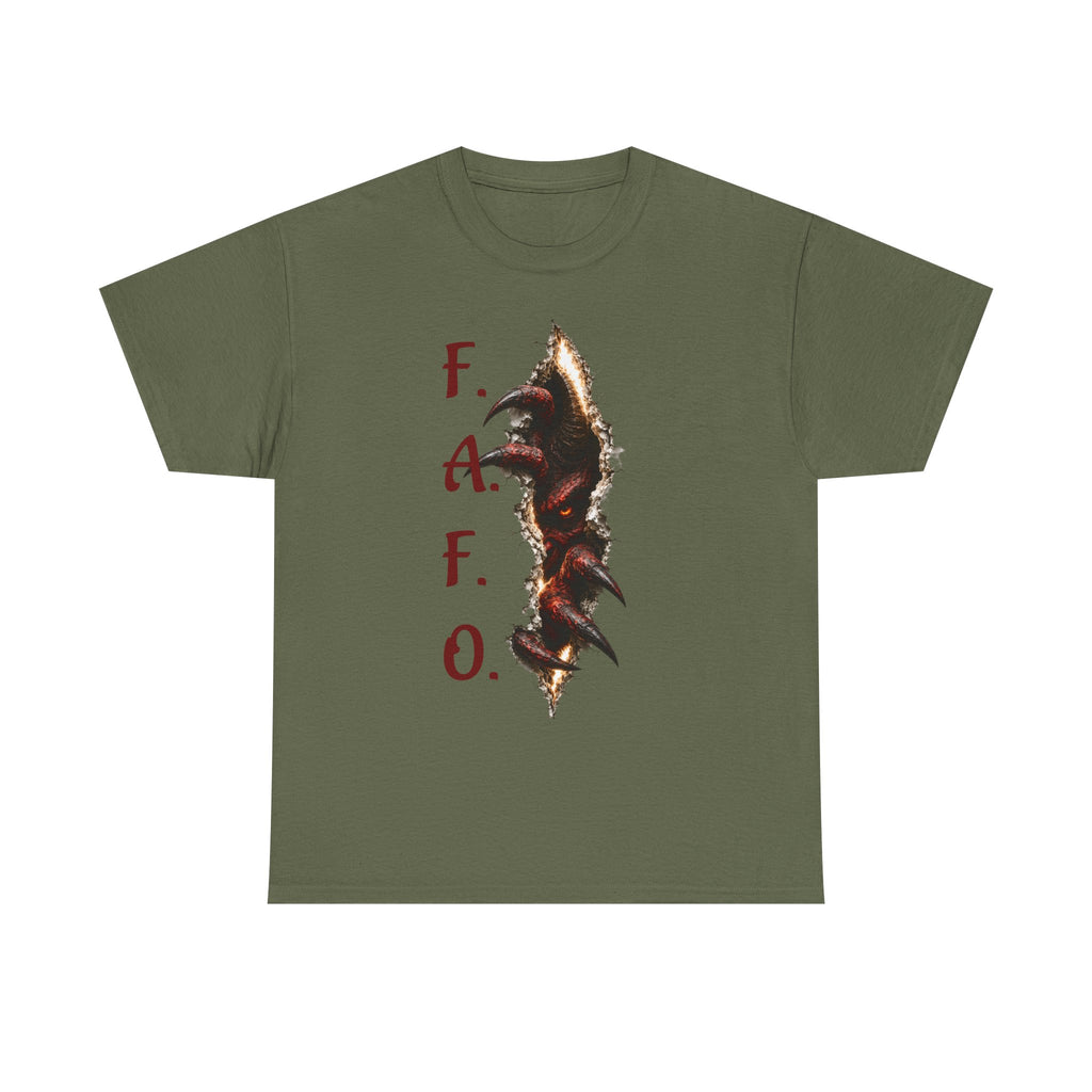 F.A.F.O. Demon inside Graphic Tee — Gothic Horror Vampire T-Shirt.
