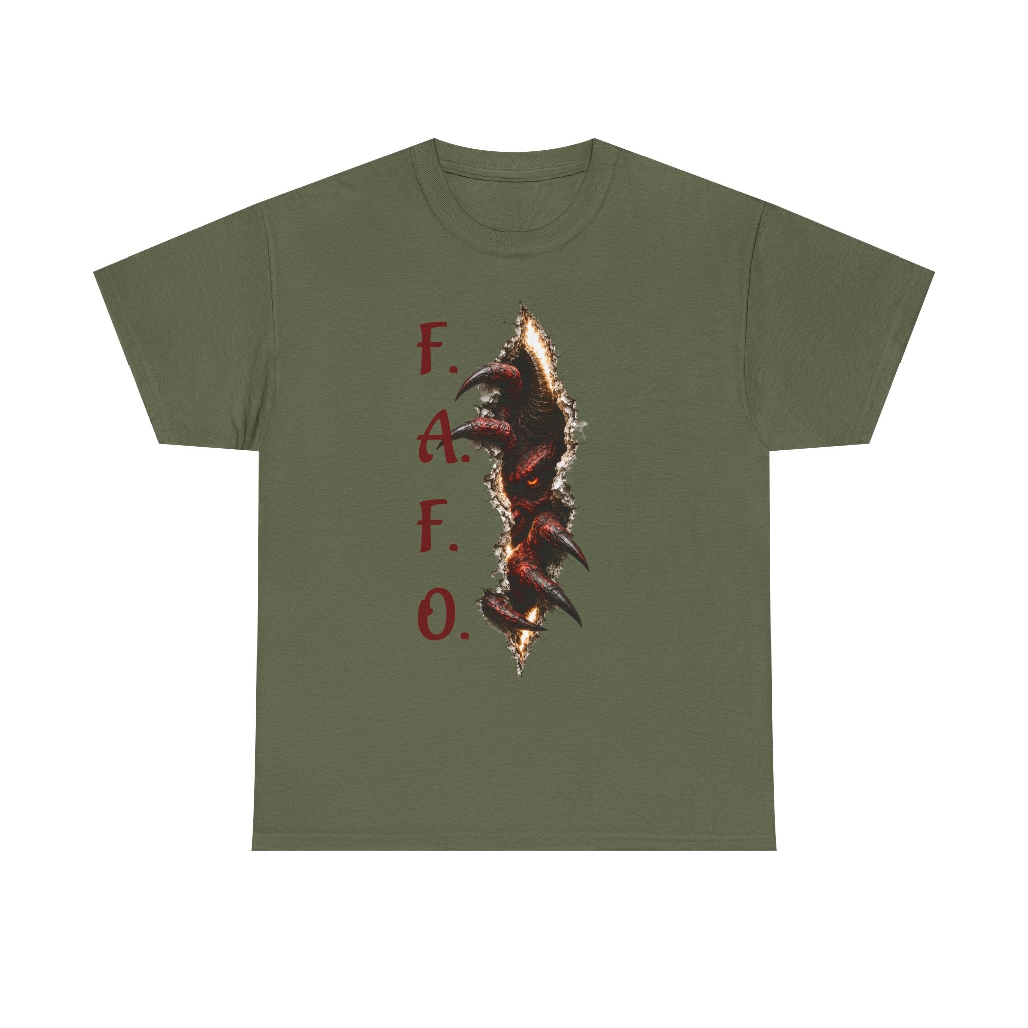 F.A.F.O. Demon inside Graphic Tee — Gothic Horror Vampire T-Shirt.