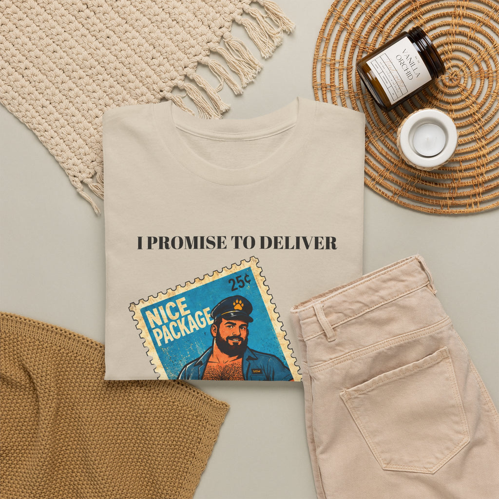Gay Bear Shirt – Vintage Bear Pride Pin-Up T-Shirt, Retro Postage Stamp Art, LGBTQ Bear Culture Tee.