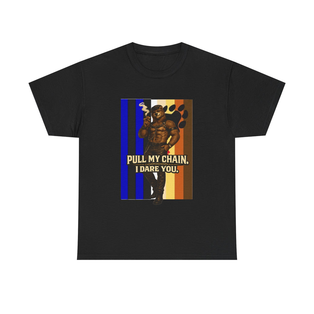 Pull My Chain Tee — Bold Retro Muscle Graphic T-Shirt