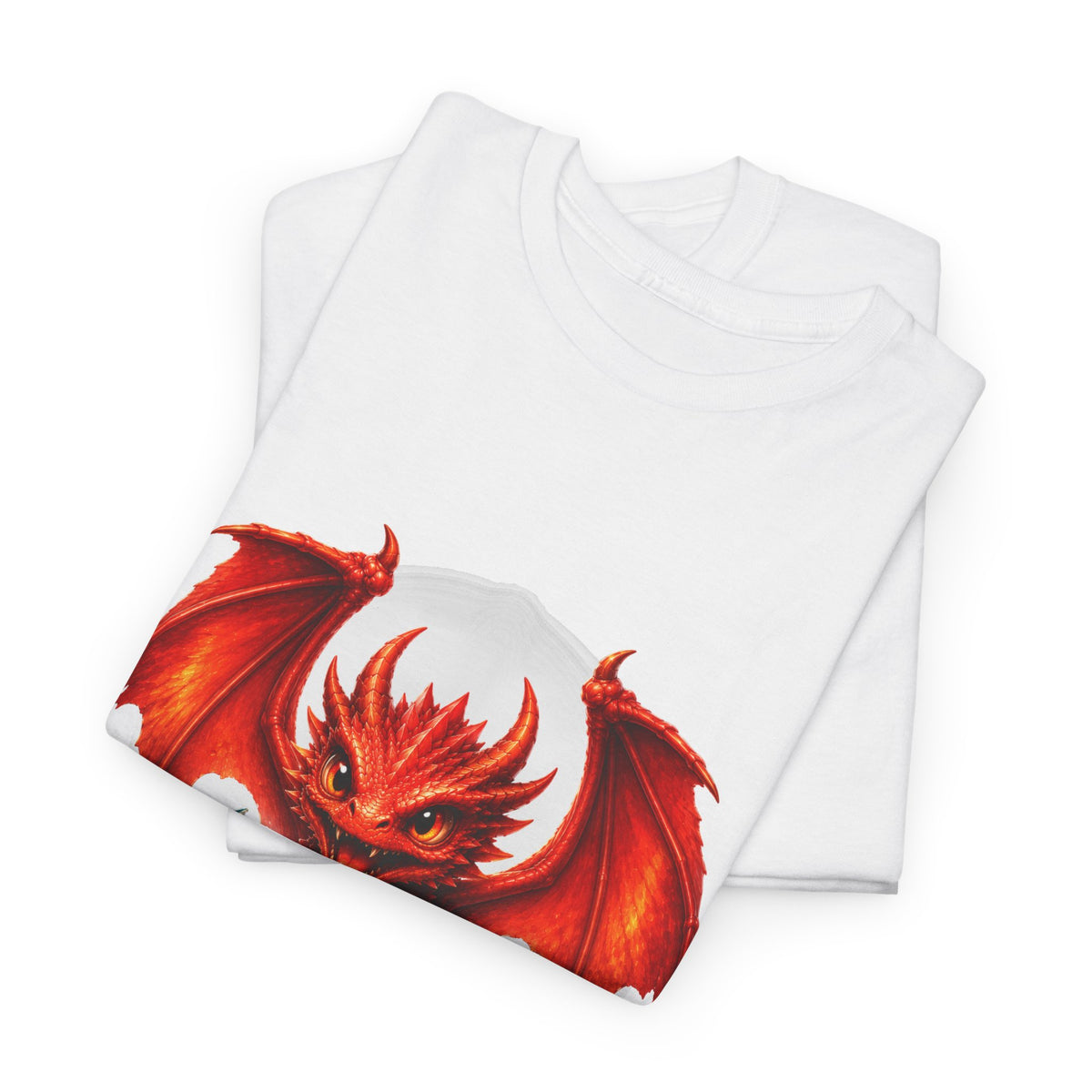 Dragon Hatchling T-Shirt — Cute Red Dragon Hatching Design