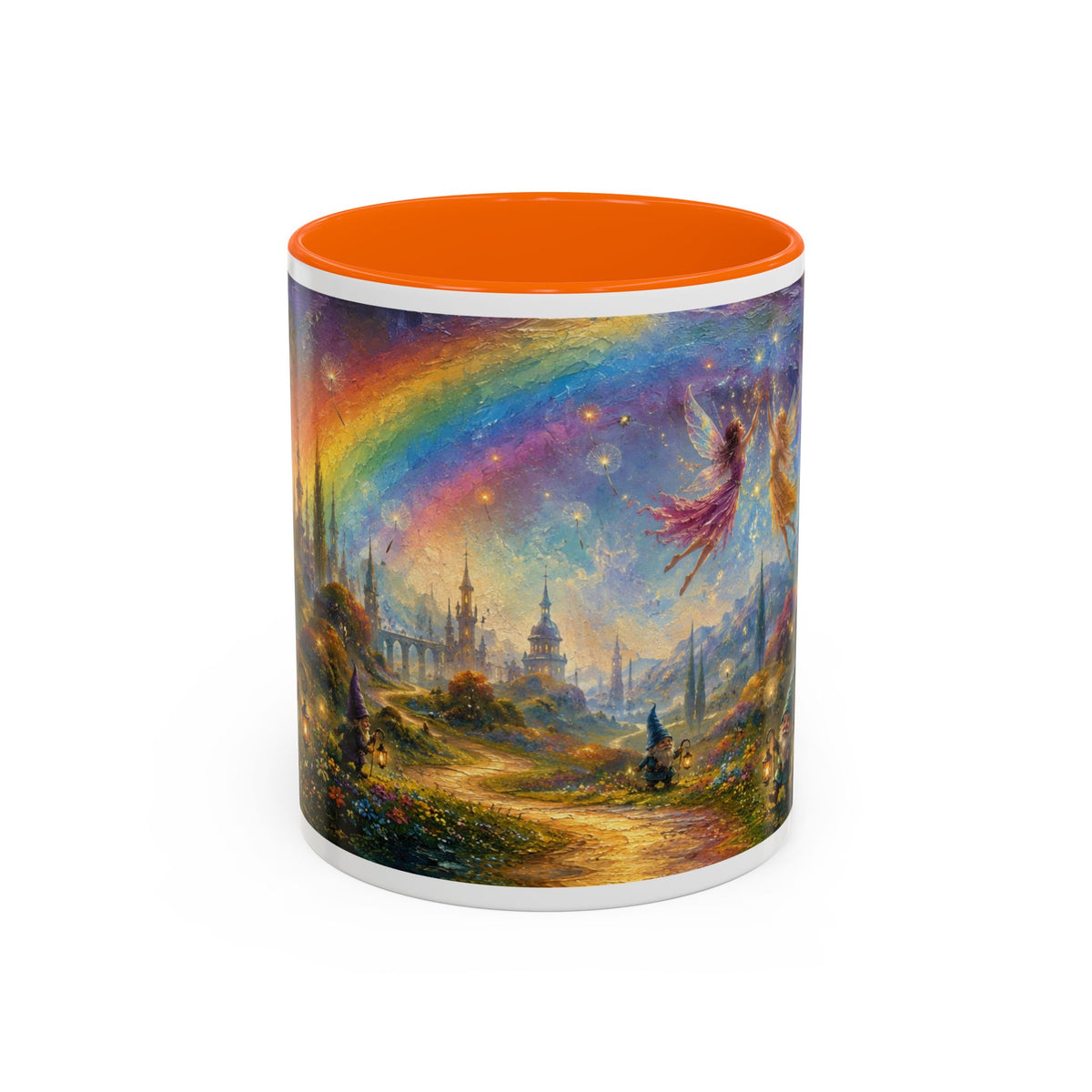 Fantasy Fairyland Coffee Mug — Rainbow Castle Magical Woodland Tea Cup