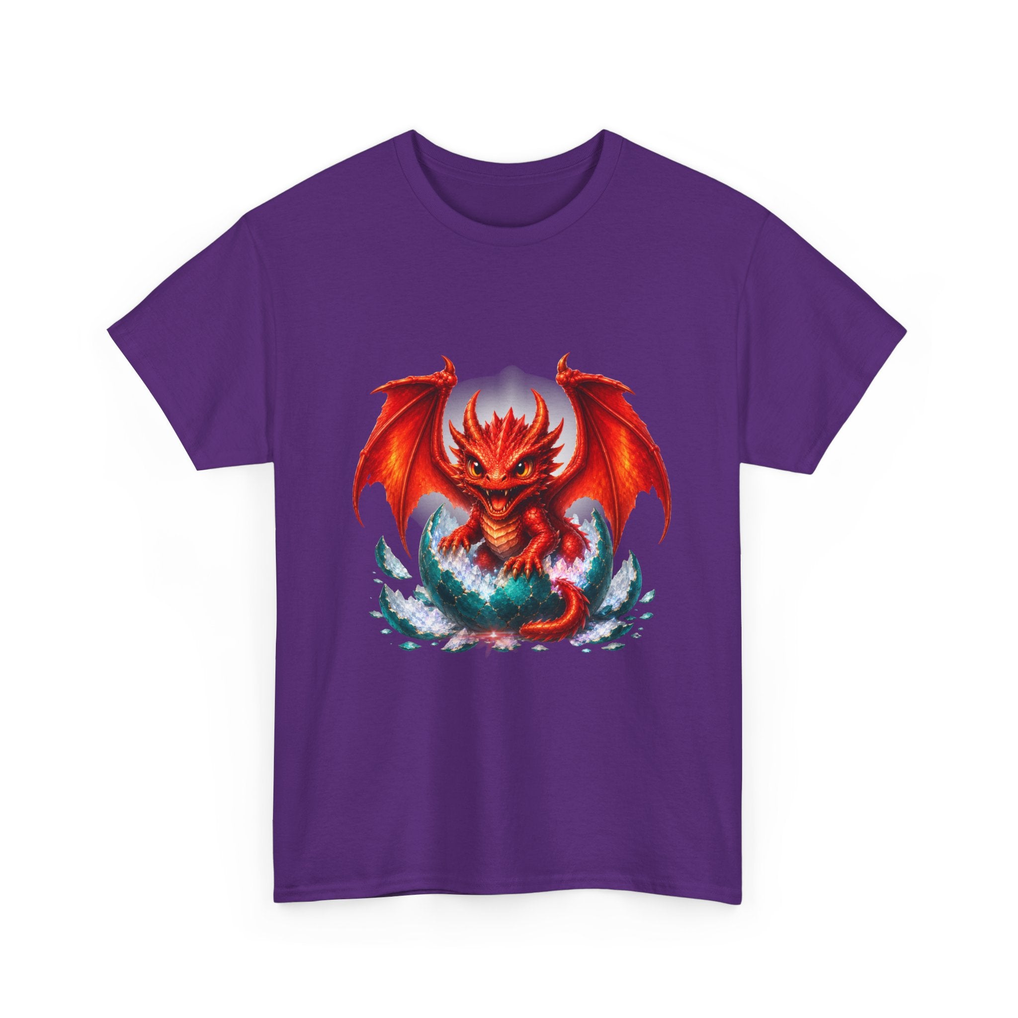 Dragon Hatchling T-Shirt — Cute Red Dragon Hatching Design
