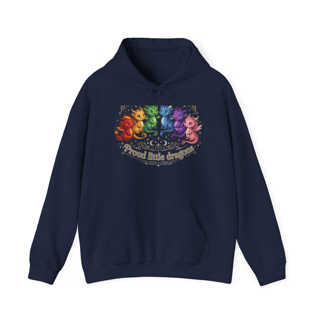 Proud Little Dragons Hoodie — Rainbow Cute Dragon Family Sweatshirt