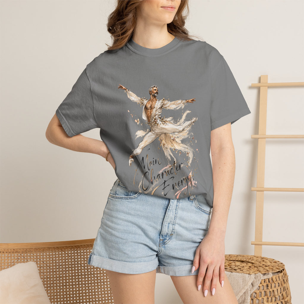 Ballet Dancer Watercolor T-Shirt — "Main Character Energy" Graphic Tee