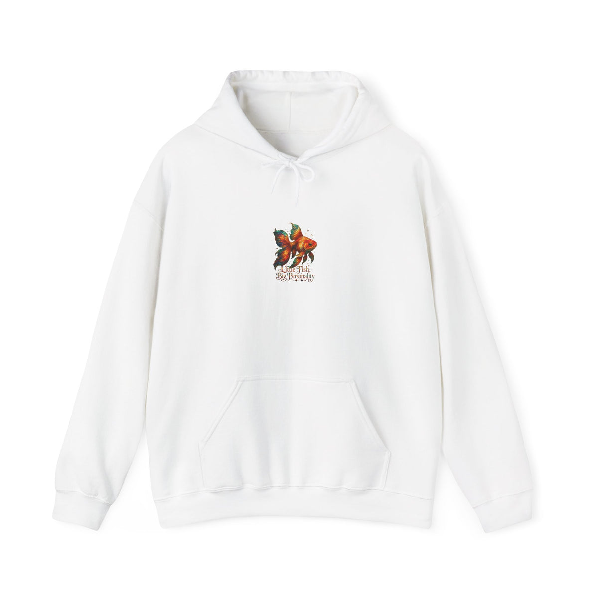 Floral Koi Hoodie — Tranquil Japanese Fish Garden Sweatshirt