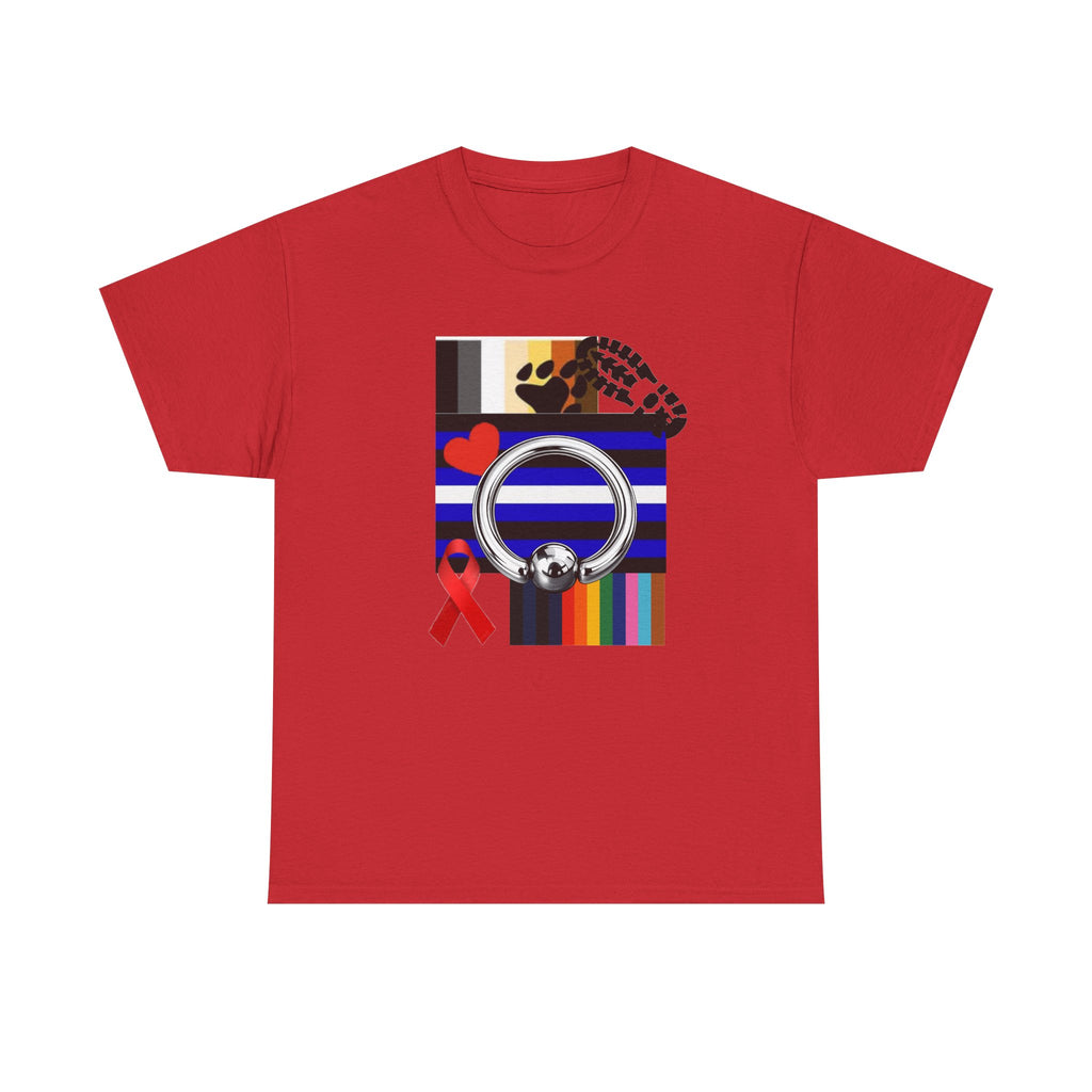 Awareness Ribbon & Pride Flag Graphic Tee