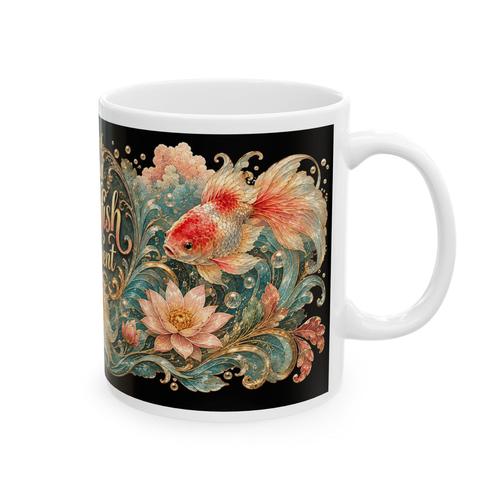Proud Goldfish Parent Ceramic Mug — 11oz & 15oz Decorative Fish Lover Coffee Cup