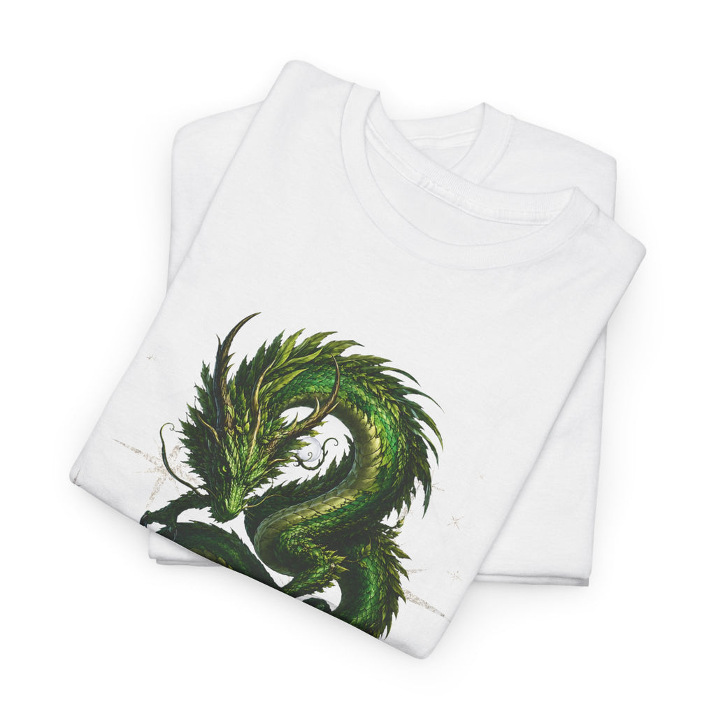 T-Shirt — "The Forest Keeps Receipts" Green Dragon Nature Graphic Tee