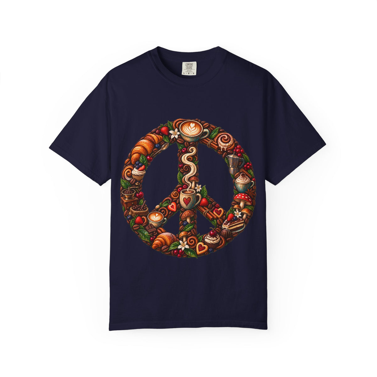 Peace Sign Autumn T‑Shirt — Harvest & Pumpkin Spice Graphic Tee
