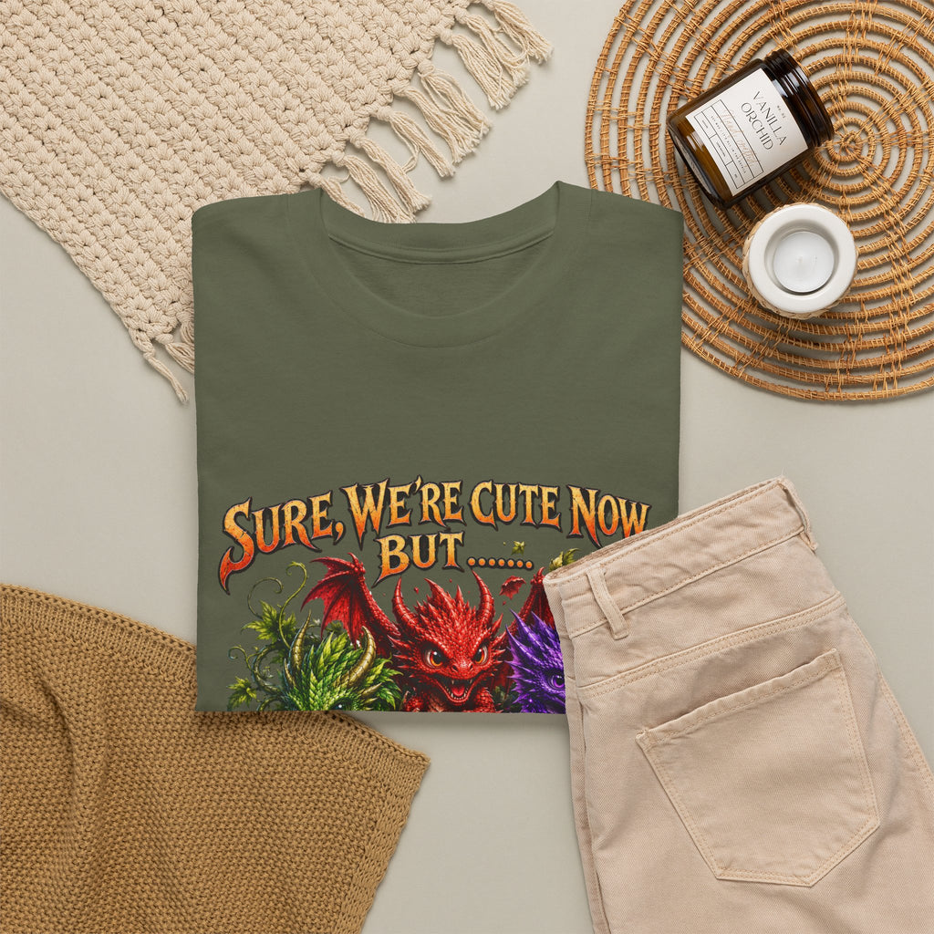 Cute Monster Trio T-Shirt – "Sure We’re Cute Now… Don’t Come For Us" Graphic Tee