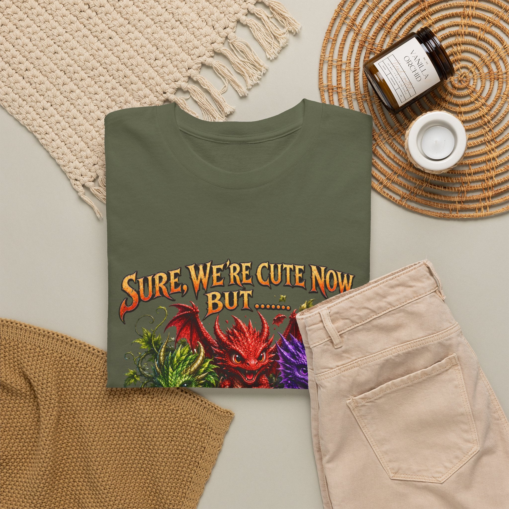 Cute Monster Trio T-Shirt – "Sure We’re Cute Now… Don’t Come For Us" Graphic Tee