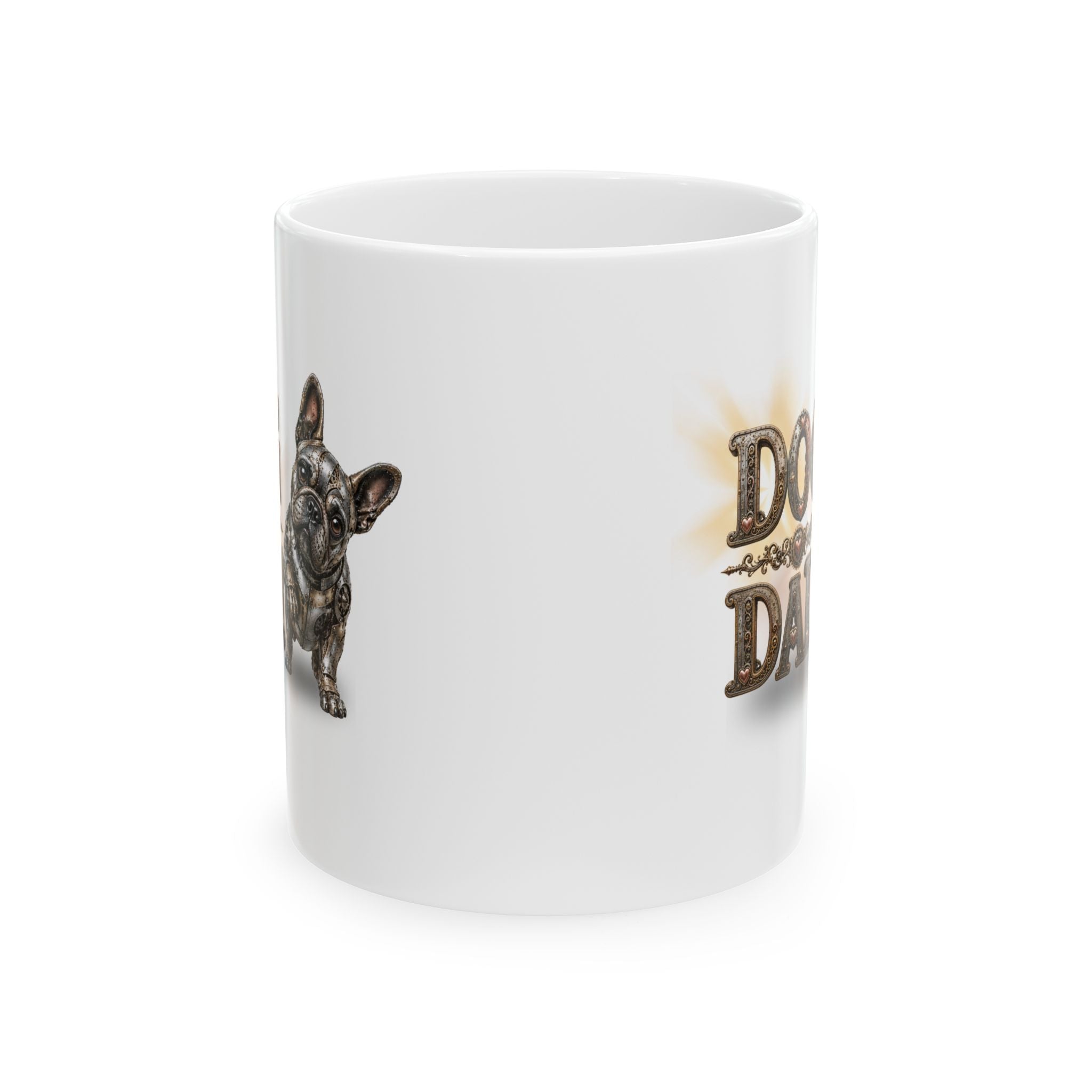 Bulldog Dad Ceramic Mug — Cute French Bulldog Father’s Day Coffee Cup (11oz/15oz)