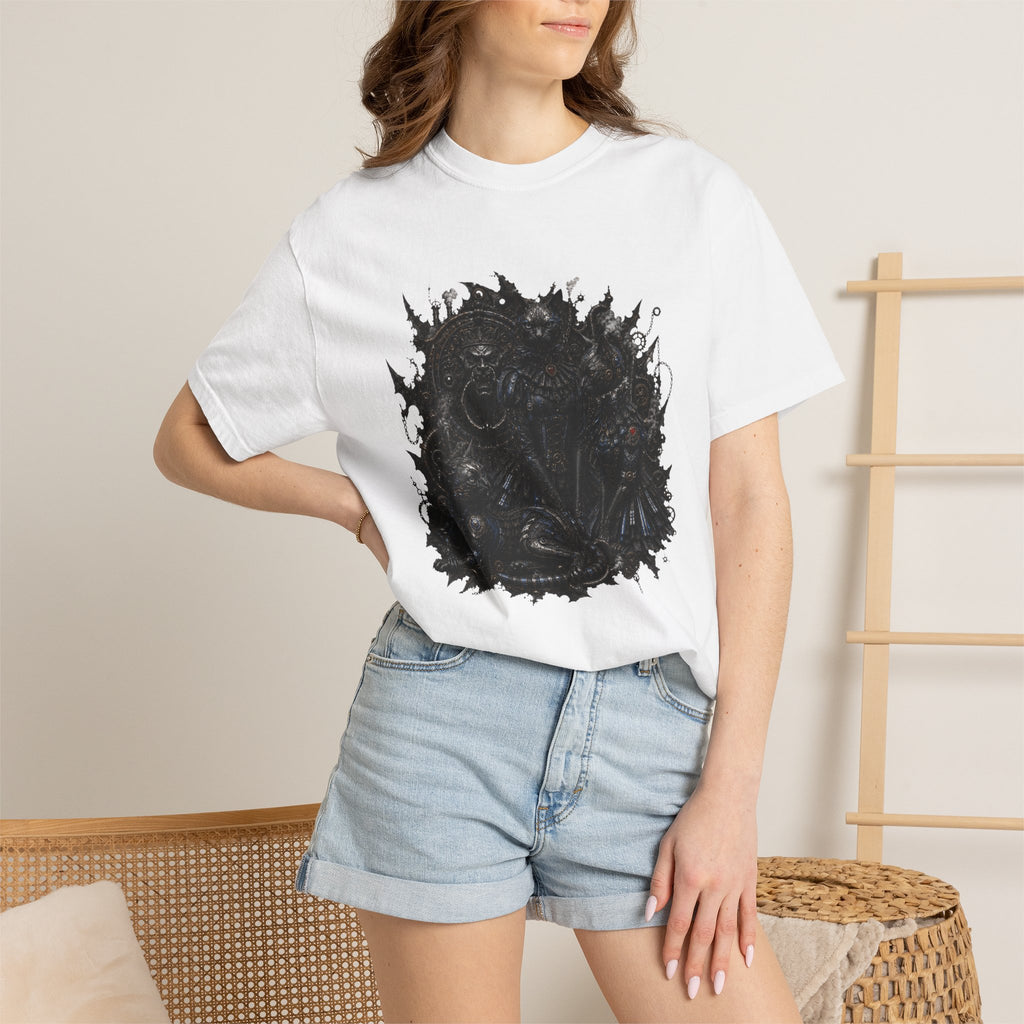 Floral Noir Graphic T-Shirt. Temple Cats. Cat people shirt. IYKYK shirt. Black cats. Steampunk cats shirt. Gothis Cats t-shirt.