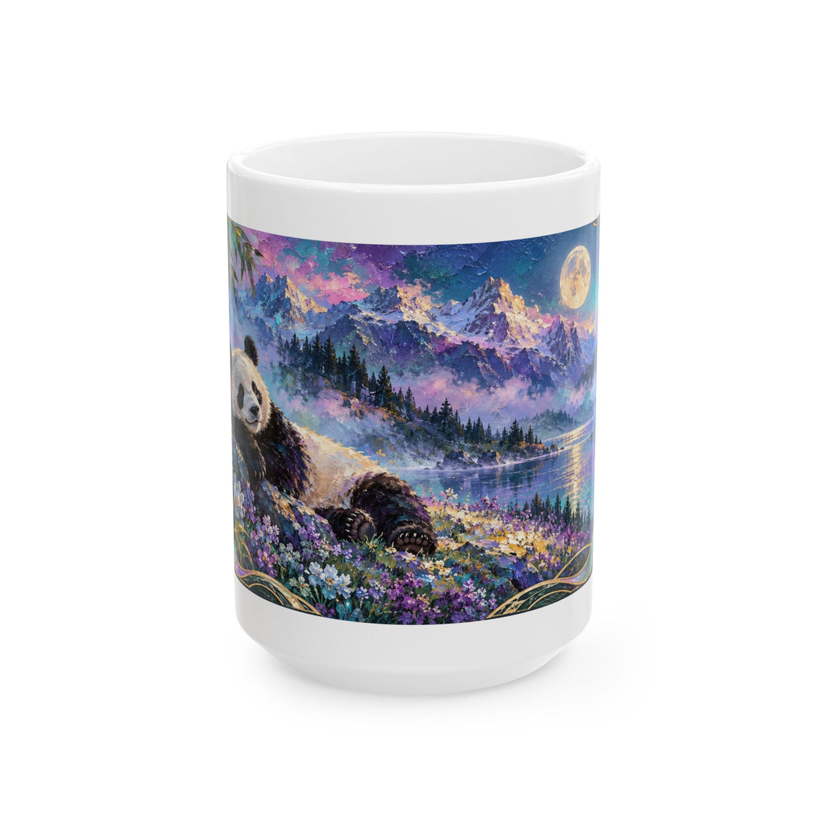 Panda Mugs – Asian-Inspired Art Nouveau Nature Collection