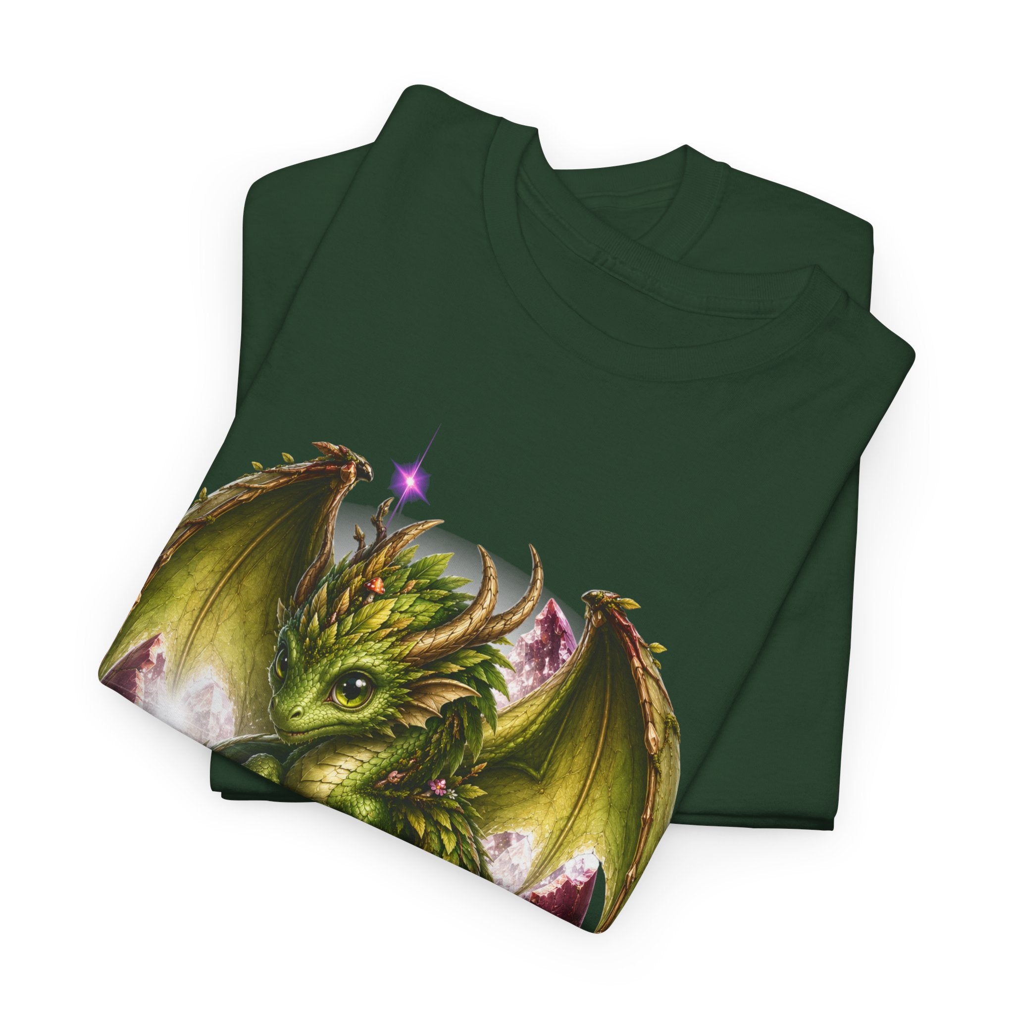 Dragon Hatchling Tee — Cute Green Baby Dragon Graphic T-Shirt
