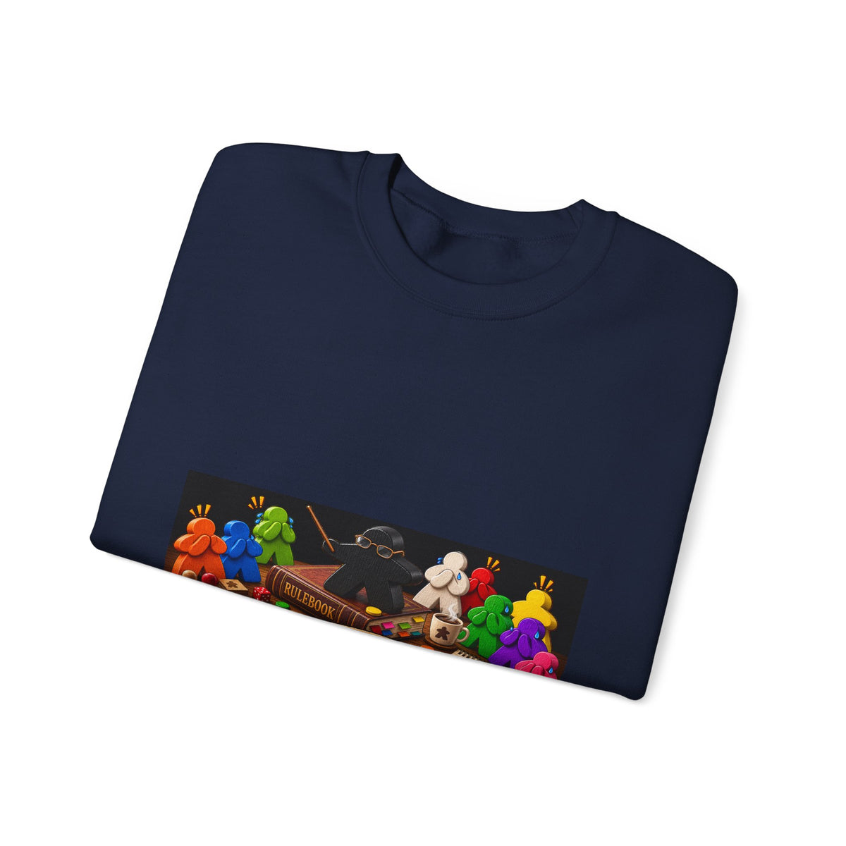 Crewneck Sweatshirt — "I Read the Rules, Fear Me" Among Us Gaming Graphic
