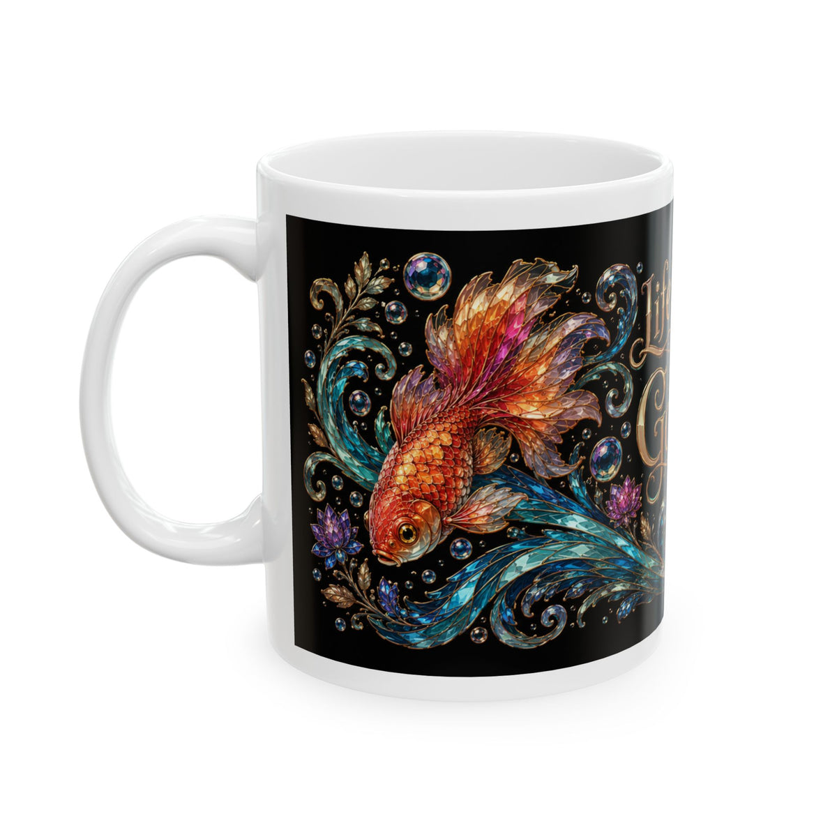 Goldfish Lover Coffee Mug — “Life Is Better With Goldfish” Ceramic Mug (11oz & 15oz)
