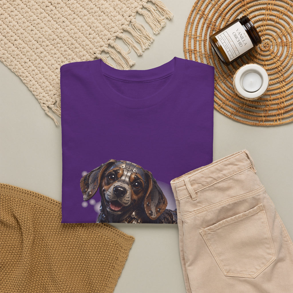 Steampunk Beagle Puppy T-Shirt — "Life is Ruff, but I'm cute." Cute Wiener Dog Tee. Beagle lovers best gift.