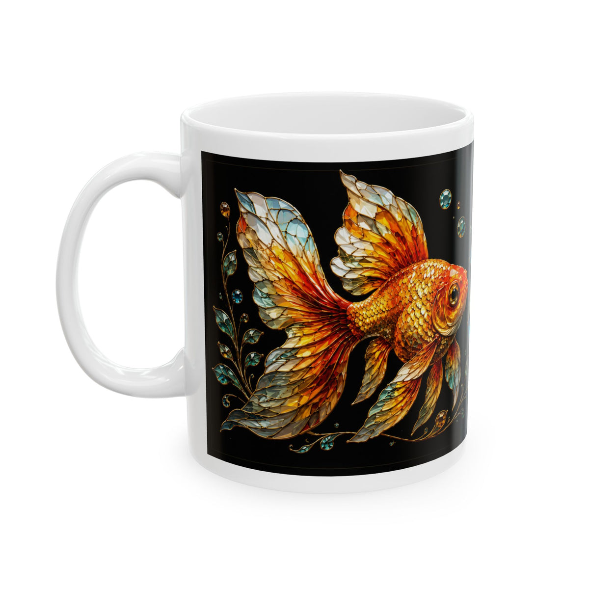 Be Goldfish Mug — Inspirational Goldfish Ceramic Coffee Cup (11oz/15oz)