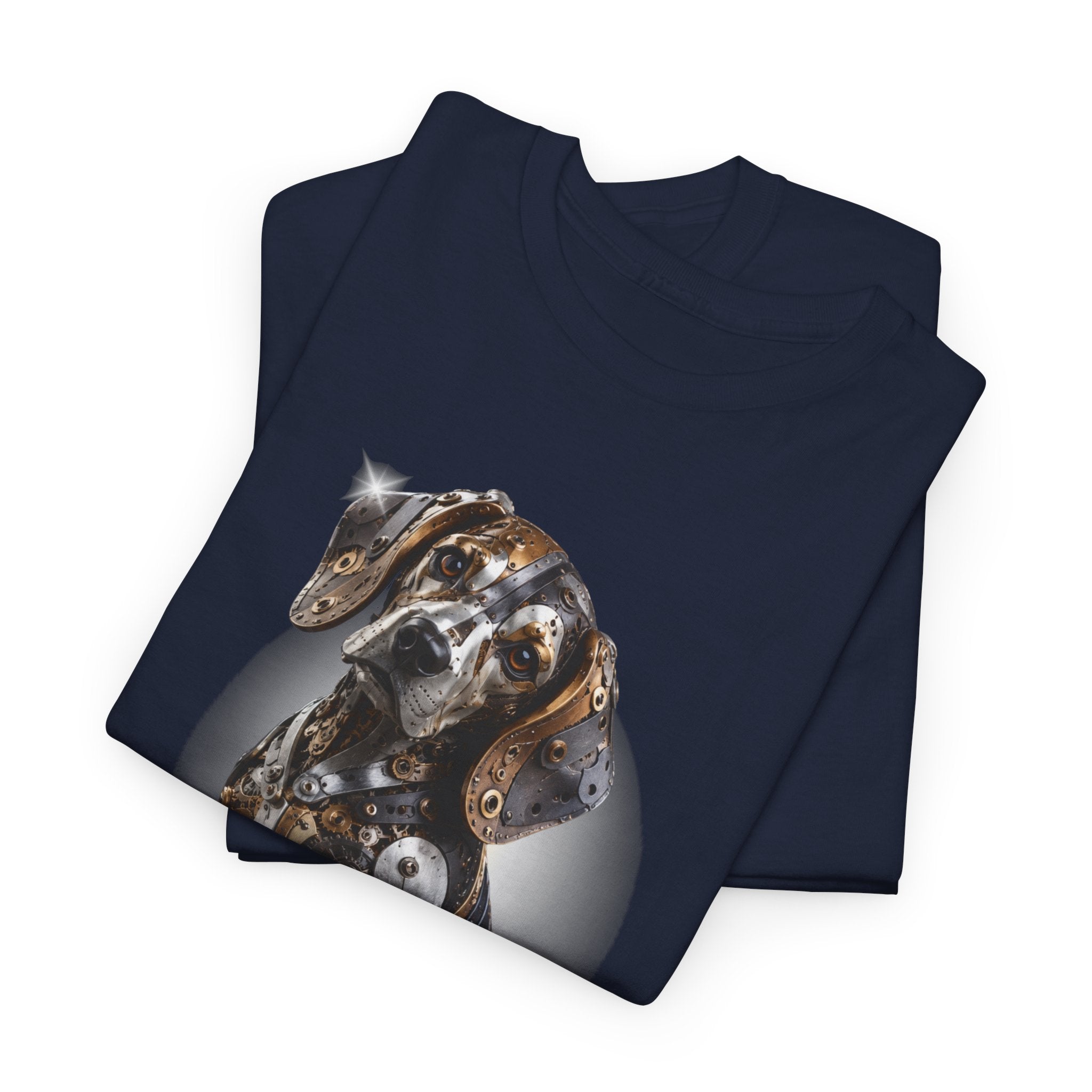 Beagle Tee – Cute Sitting Puppy Graphic T-Shirt. Beagle Puppy sitting on a trophy stand.