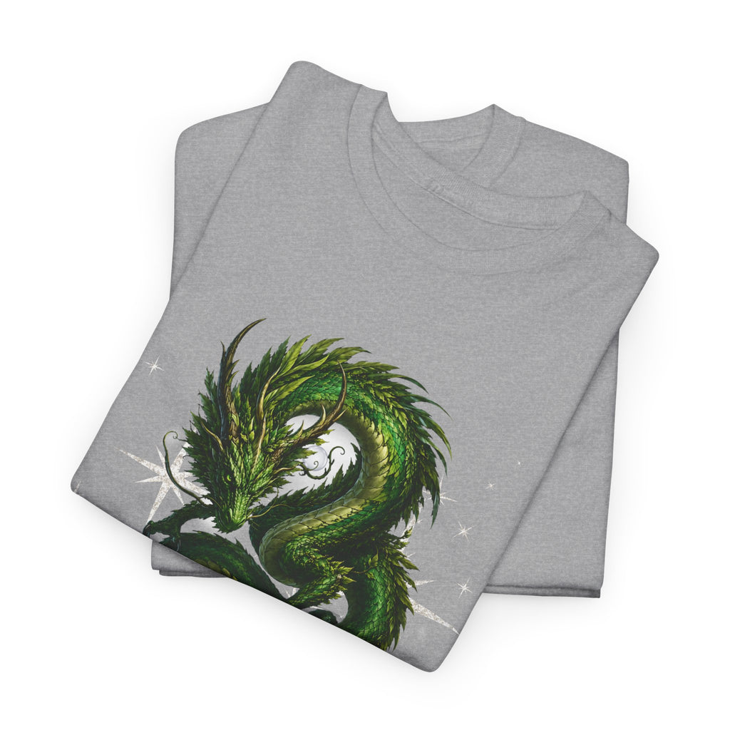 T-Shirt — "The Forest Keeps Receipts" Green Dragon Nature Graphic Tee