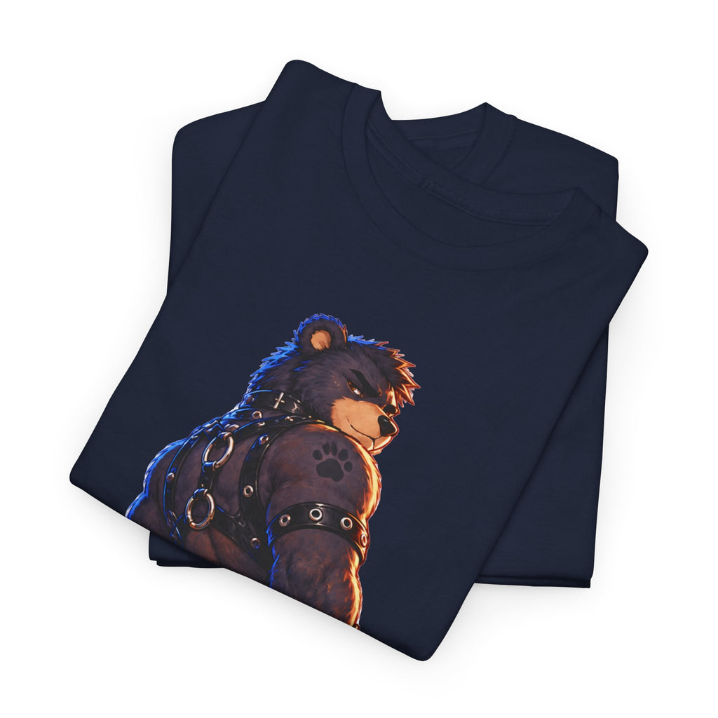 Bear Biker Graphic Tee — Retro Leather Jacket Furry Art T-Shirt Furry fan shirt