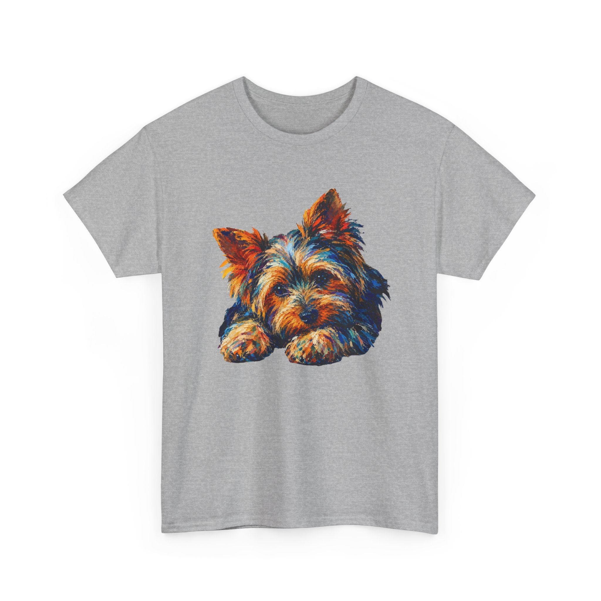 Yorkshire Terrier Portrait T-Shirt — Colorful Cute Yorkie Tee for Dog Lovers