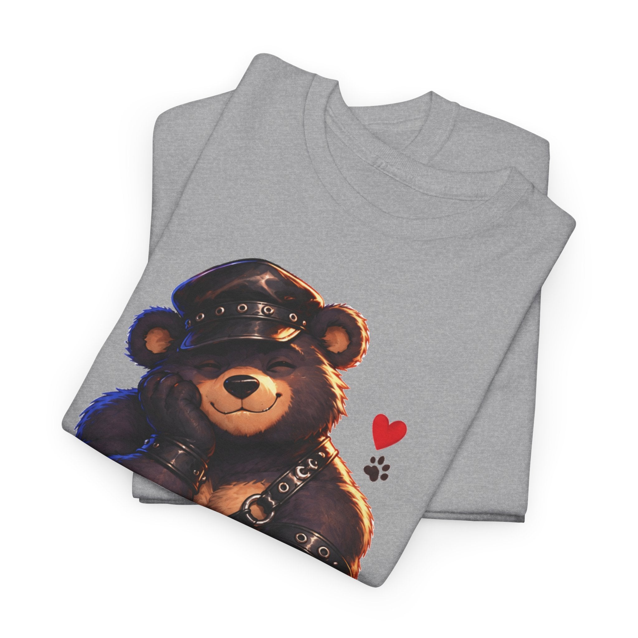 Leather Bear Graphic Tee — Cute Biker Teddy Shirt. Bears and leather men, Bears t-shirt