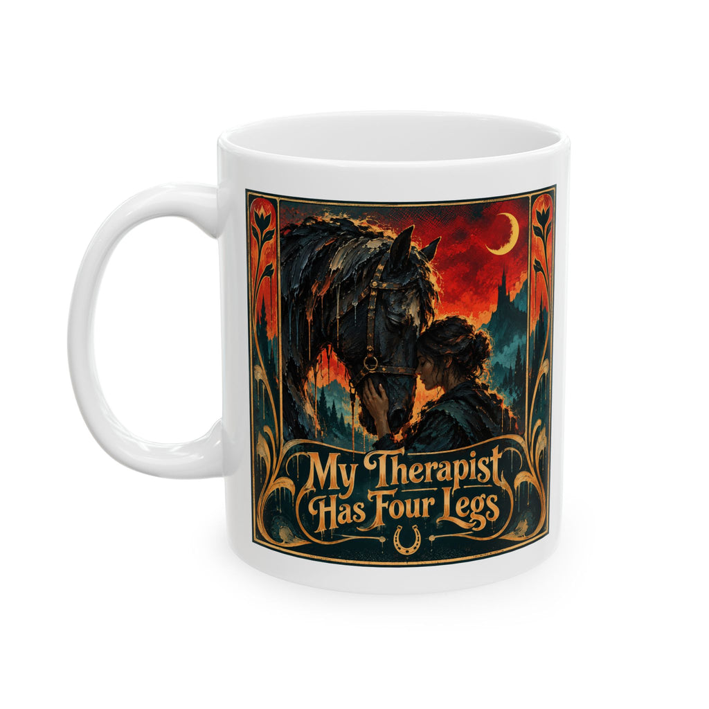 Ceramic Mug — Vintage Mystic Night Art Coffee Mug (11oz, 15oz)
