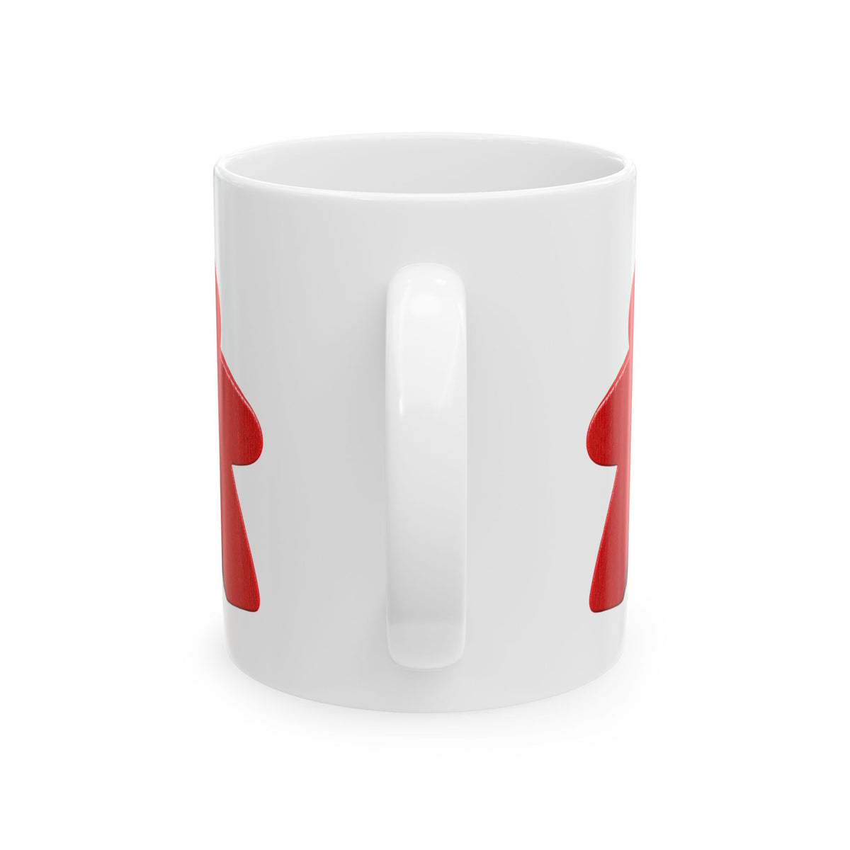 Red Meeple Coffee Mug | Board Game Lover Gift | Tabletop Gamer Mug | Funny Meeple Gaming Cup
