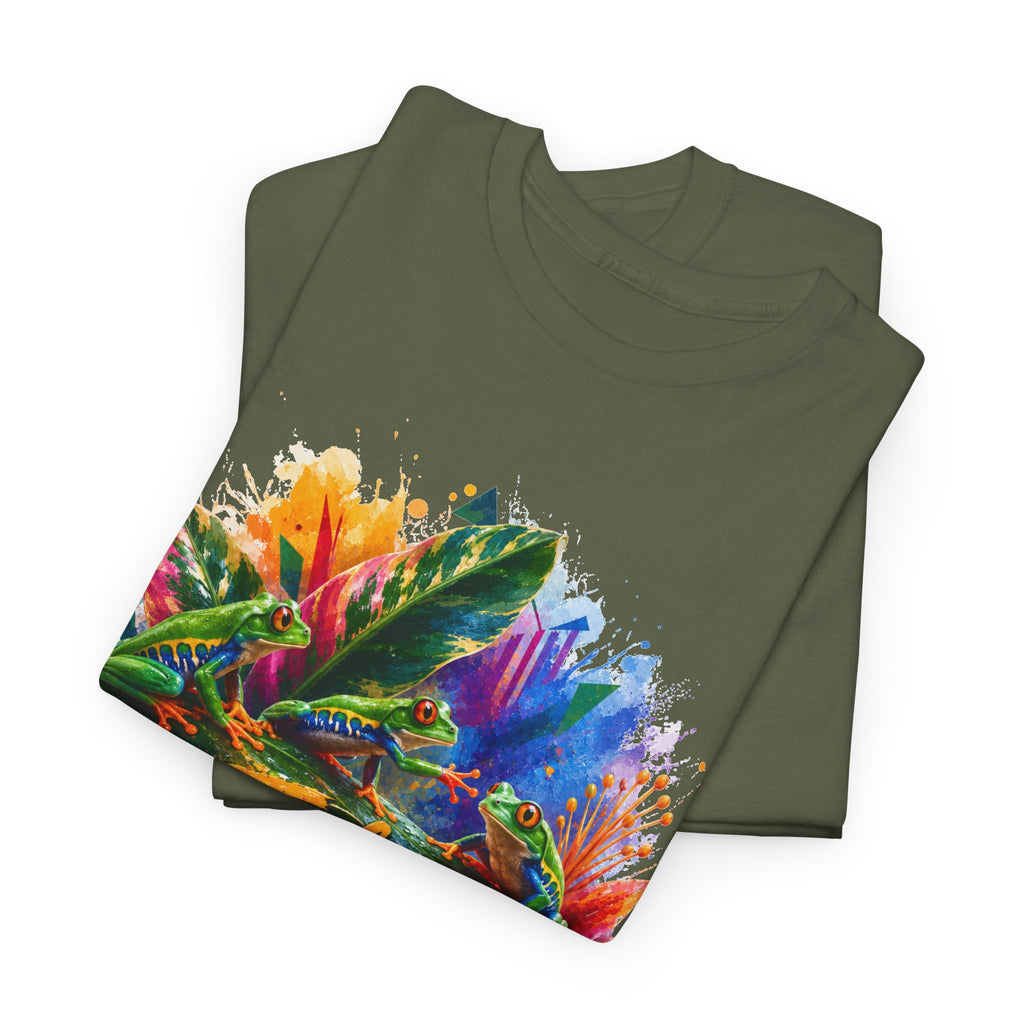 Feeling Froggy T-Shirt – Colorful Frog Graphic Tee
